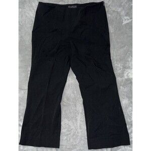 Ralph Ralph Lauren Vintage Womens 10 Dress Pants Stretch Side Zip Nylon Black